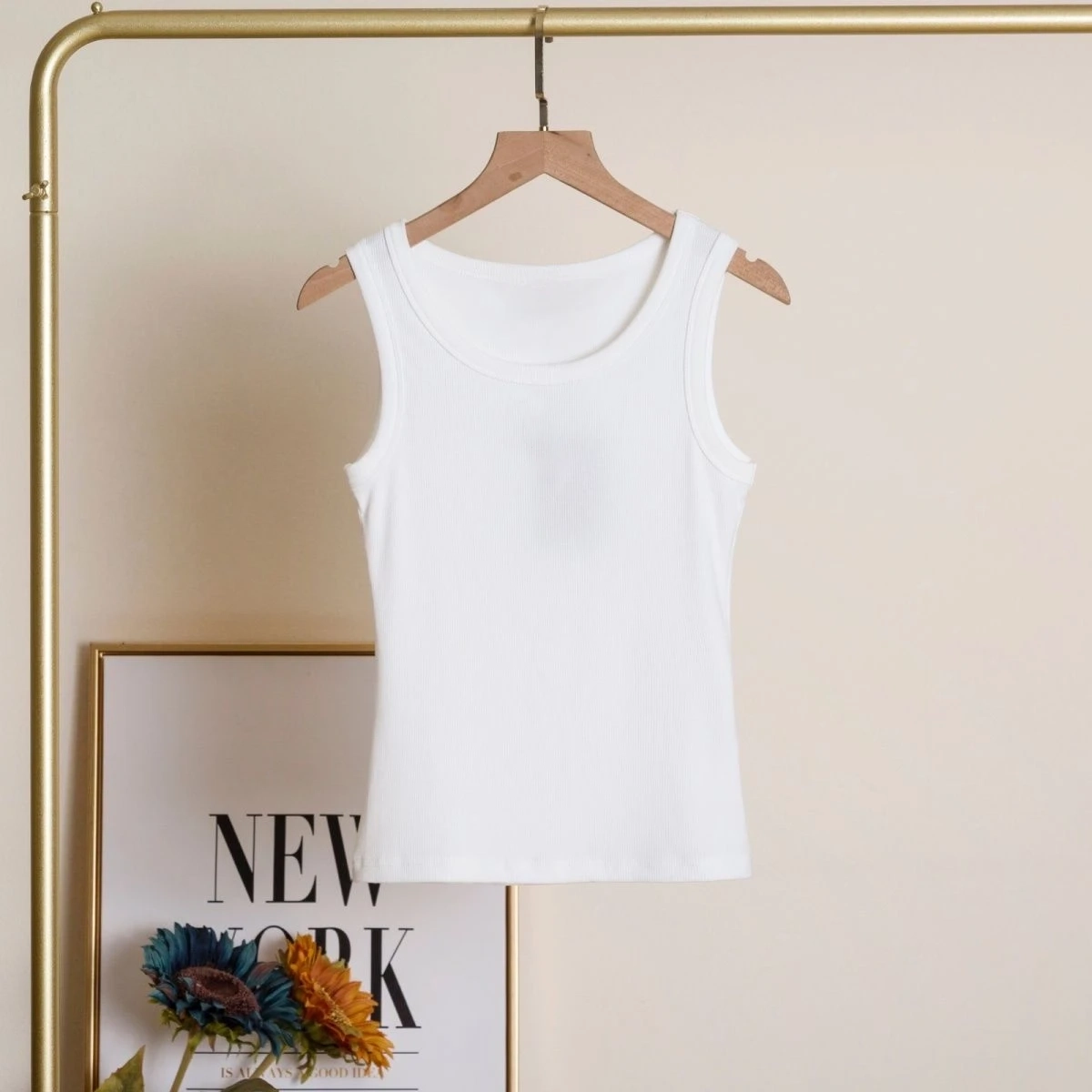 Camiseta sin mangas acanalada  - Tank Top Ribbed reseña y precio