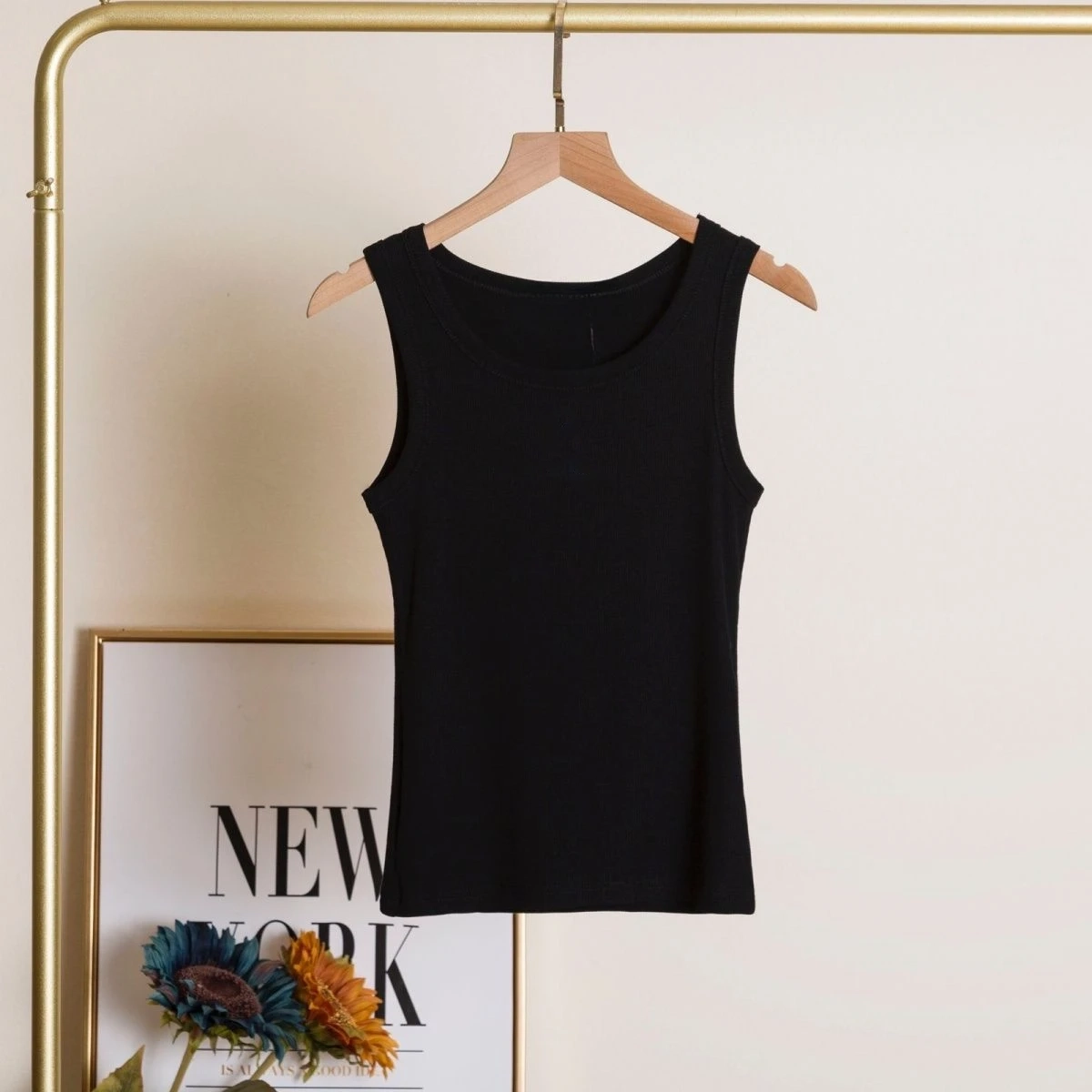 Camiseta sin mangas acanalada  - Tank Top Ribbed reseña y precio